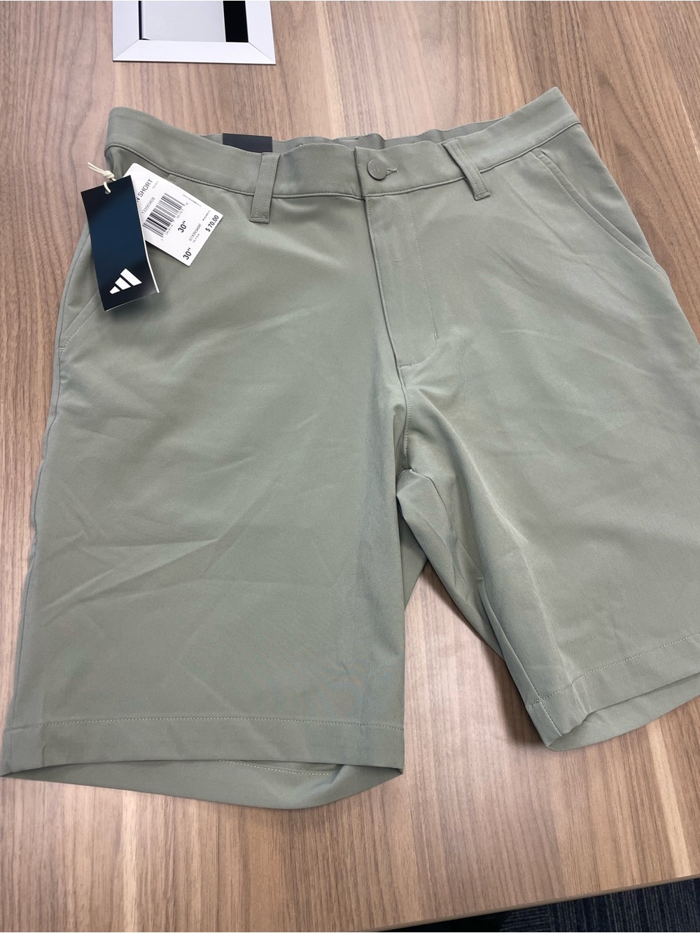 New with tag Adidas Men's Ultimate365 light Green Performance Shorts size 30”